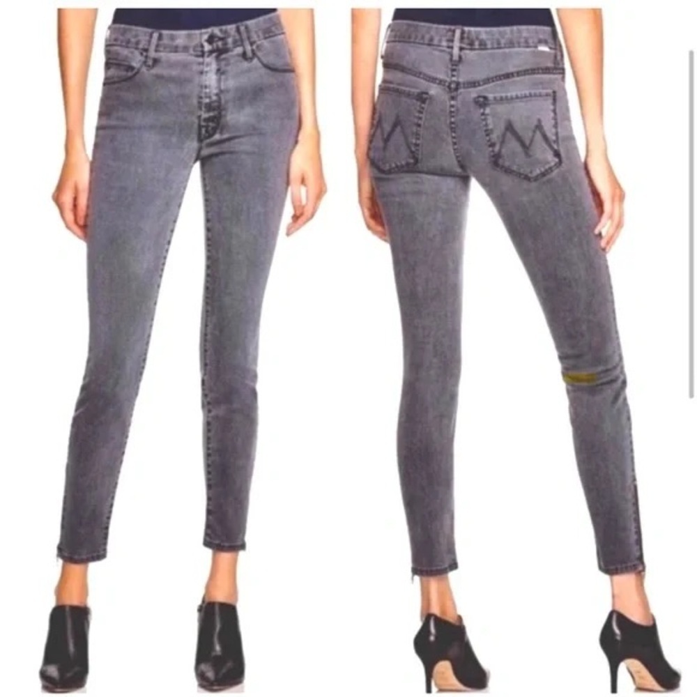 Mother The Looker Crop, Lies and Shadows Black Size 25